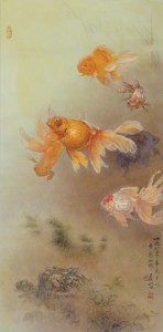 Lee Man Fong - Six Goldfish