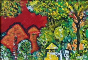 Arie Smit - Two Women Offering In The Shrine Arie Smit - Two Women Offering In The Shrine