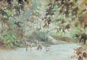 Abdul Aziz - River Scene Abdul Aziz - River Scene