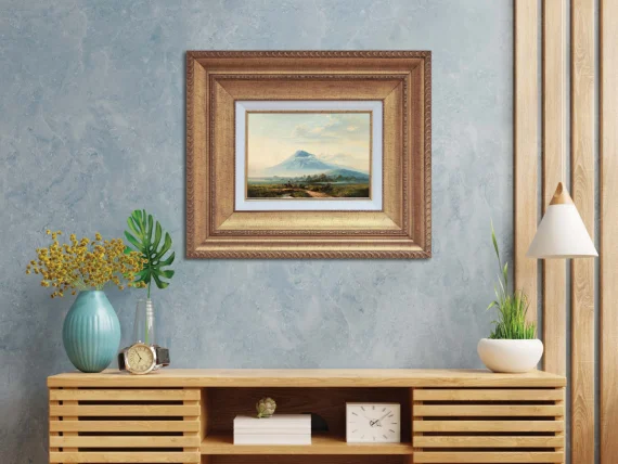 Javanese Landscape With Gunung Merapi And Horseman | GLOBAL AUCTION