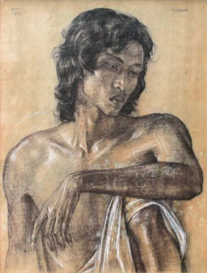 Rudolf Bonnet - Portrait Of Young Man Rudolf Bonnet - Portrait Of Young Man