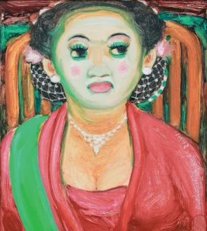 Djoko Pekik - Portrait Of The Dancer Djoko Pekik - Portrait Of The Dancer