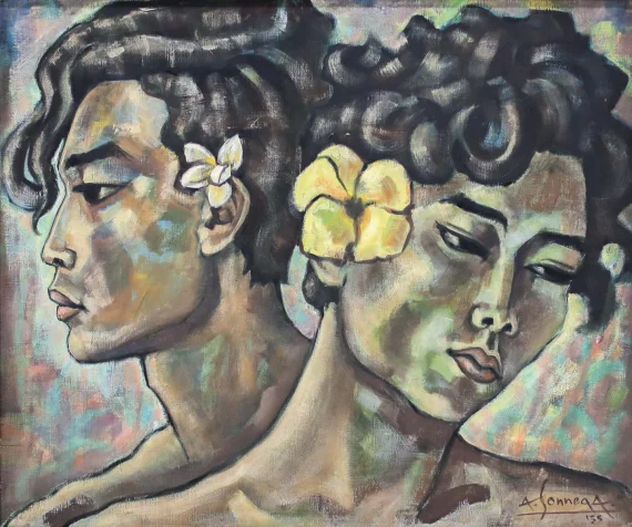 Two Balinese, 1955