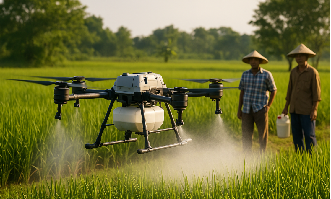 Efisiensi Penggunaan Pestisida dengan Drone: Solusi Cerdas bagi Petani Modern