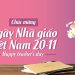Kỷ niệm ngày Hiến chương Nhà giáo