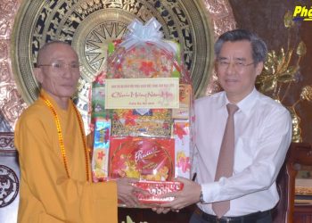 Bạc Liêu: Ban Trị sự Phật giáo tỉnh Bạc Liêu chúc Tết lãnh đạo tỉnh