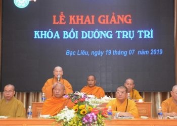Bạc Liêu: Lễ Khai giảng Khóa bồi dưỡng trụ trì năm 2019
