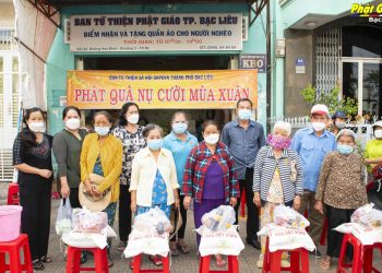 Bạc Liêu: 500 phần quà được trao trong Chương trình “Nụ cười mùa Xuân” lần thứ 11 của Ban Từ thiện Phật giáo thành phố