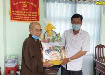 Bạc Liêu : Ban Trị sự GHPGVN huyện Phước Long thăm và chúc Tết Phòng Dân tộc và Tôn giáo huyện