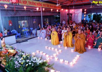 Bạc Liêu: Lễ Tắm Phật và thắp nến tri ân tại Tịnh thất Khai Tâm