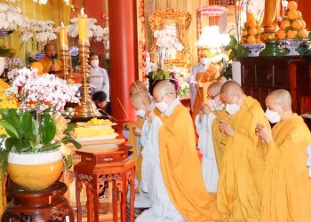 Bạc Liêu: Phân ban Ni giới Phật giáo tỉnh viếng tang lễ Ni trưởng Thích Nữ Như Ngọc tân viên tịch