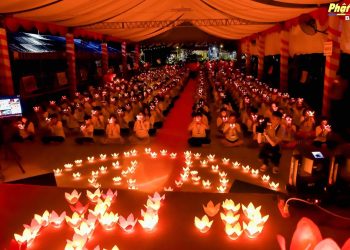 Bạc Liêu: Đêm thắp nến tri ân đong đầy cảm xúc tại Trại hè Phật giáo “Hương sắc Bạc Liêu” chùa Giác Viên