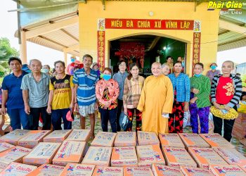 Bạc Liêu: Chùa Hải Triều Âm trao tặng 1000 phần quà trị giá 200.000.000 đồng tại huyện Hòa Bình