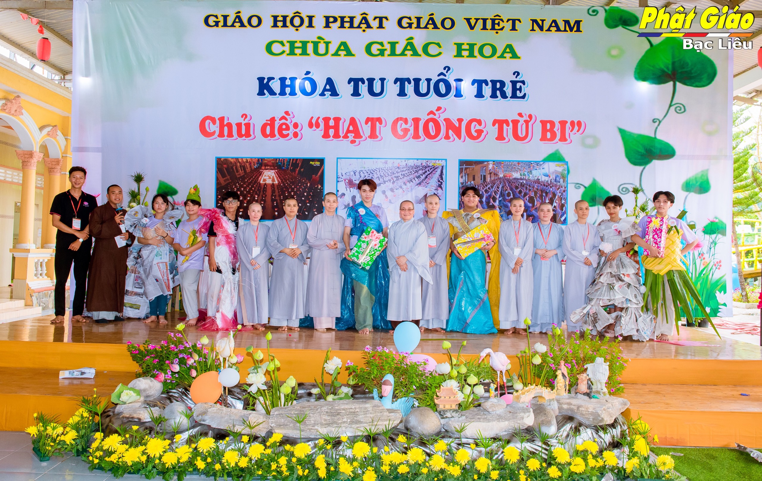 Bạc Liêu: Chùa Giác Hoa khơi nguồn “Hạt giống từ bi” trong khoá tu tuổi trẻ
