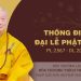 Thông điệp Đại lễ Phật đản PL.2567 của Đức Pháp chủ GHPGVN