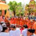 Bạc Liêu: Trang nghiêm nghi lễ tắm Phật, tắm Sư tại chùa Buppharam trong dịp Tết Chol Chnam Thmay