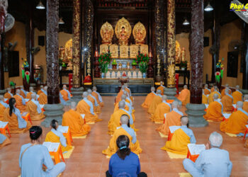 Cà Mau: Hành giả An cư tịnh hóa thân tâm trang nghiêm lễ Bố-tát và Sám hối tại 3 Trường hạ