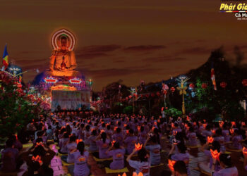 Cà Mau: Thắp nến tri ân mùa báo hiếu và khóa tu “Hạt giống từ bi” tại chùa Giác Hoa