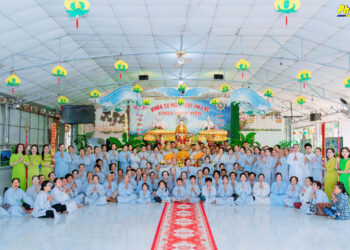 Cà Mau: Tổng kết cuối năm khóa tu “Một ngày an lạc” tại chùa Giác Viên