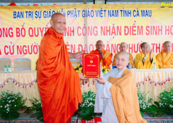 Cà Mau: Lễ trao Quyết định công nhận Điểm sinh hoạt tập trung Đạo tràng Phước Thanh