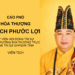 Hội đồng Trị sự GHPGVN ra cáo phó Hòa thượng Thích Phước Lợi viên tịch
