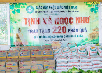 Cà Mau: Tịnh xá Ngọc Như trao 220 phần quà nhân mùa Vu lan