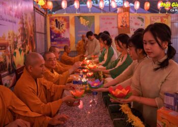 Cà Mau: Chùa Phước Bửu trang nghiêm lễ Thắp nến Báo đáp Tứ trọng ân