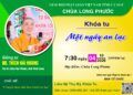 Cà Mau: THÔNG BÁO KHOÁ TU “MỘT NGÀY AN LẠC”