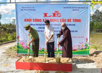 Khởi công xây dựng cầu nông thôn tại xã Phong Thạnh chào mừng Đại hội Phật giáo tỉnh
