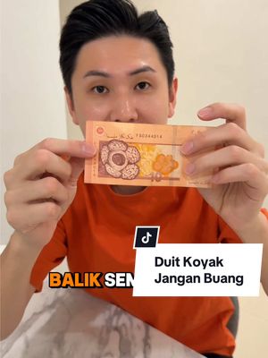 ⁣Duit yang koyak jangan buang. Boleh pulih balik ikut tips Elvin. Sila Cuba #viral #jomcuba #silacuba