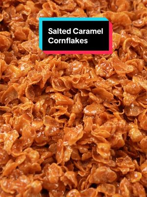 ⁣Ini resipi Salted Caramel Cornflakes Kalau sebelum ni risau tengok students buat Puding Caramel, har