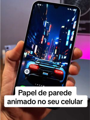 ⁣Como colocar papel de parede animado? #celular #android #wallpaper 