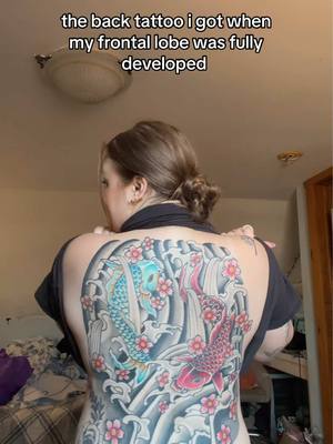 ⁣cause why are so many people regretting their back tats i love mine😭