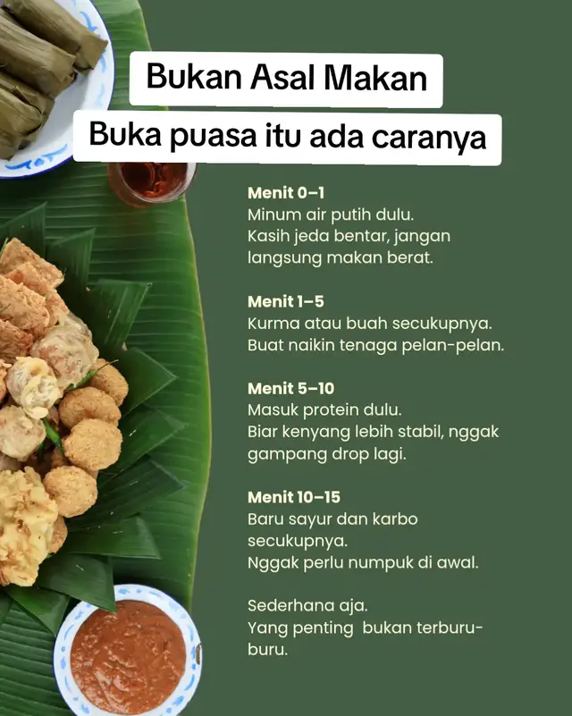 ⁣Sering ngerasa lemes dan ngantuk berat setelah buka? Bisa jadi bukan puasanya yang bikin drop — ta