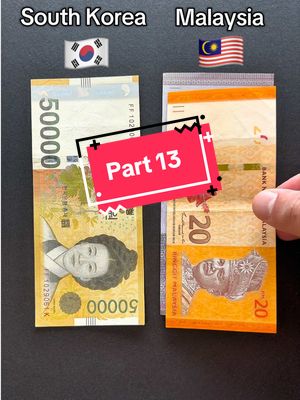 Part 13💸 South Korea 🇰🇷 and Malaysia 🇲🇾  50,000 Won 😳 = ??? RM #malaysia #ringgit 