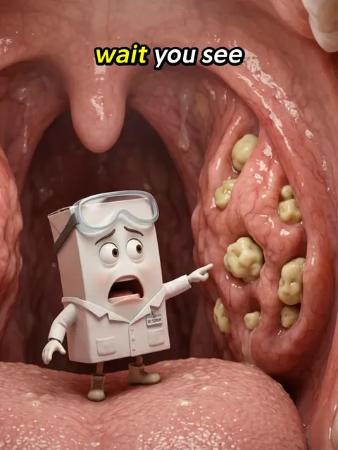 that white stuff stuck in your tonsils is literally rotting and causing your bad breath 😳 here's 