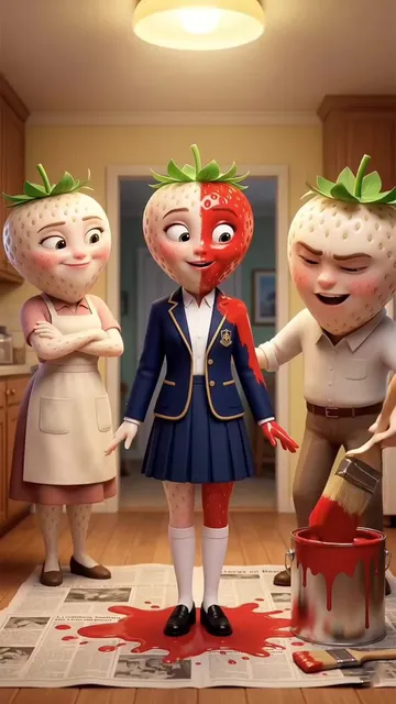Part 1 | What will strawberry do #sadstory #fruitstory #strawberry #aistory 