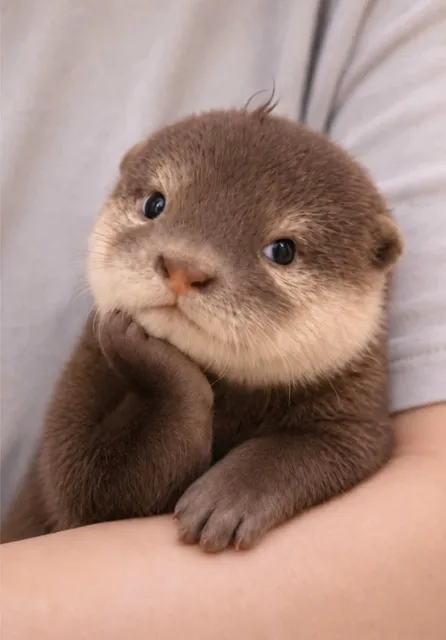 ⁣Cute little otter 😊#otter #cute #baby #littleotter 