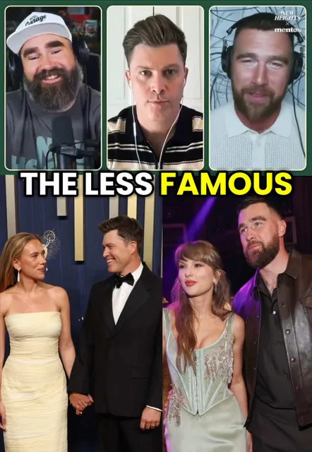 Travis Kelce and Colin Jost bonding on the New Heights Pod 😂 (via @New Heights) #taylorswift #sca
