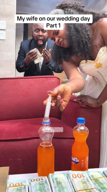 My wife on our wedding day #omahwealth 