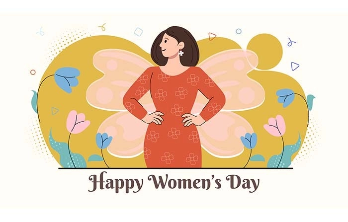 2D Character Illustration Of Womens Day Illustration image
