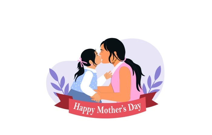 Mothers Day Flat Character Illustration image