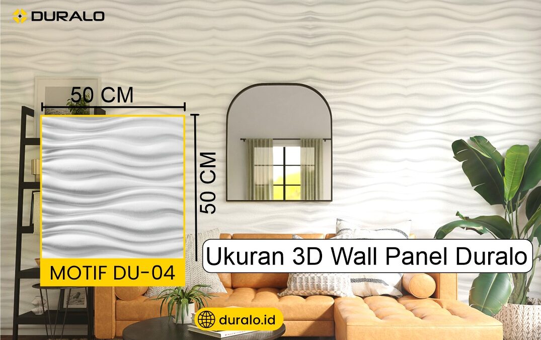Ukuran 3D Wall Panel Duralo