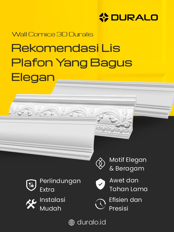 Rekomendasi Lis Plafon Yang Bagus Elegan
