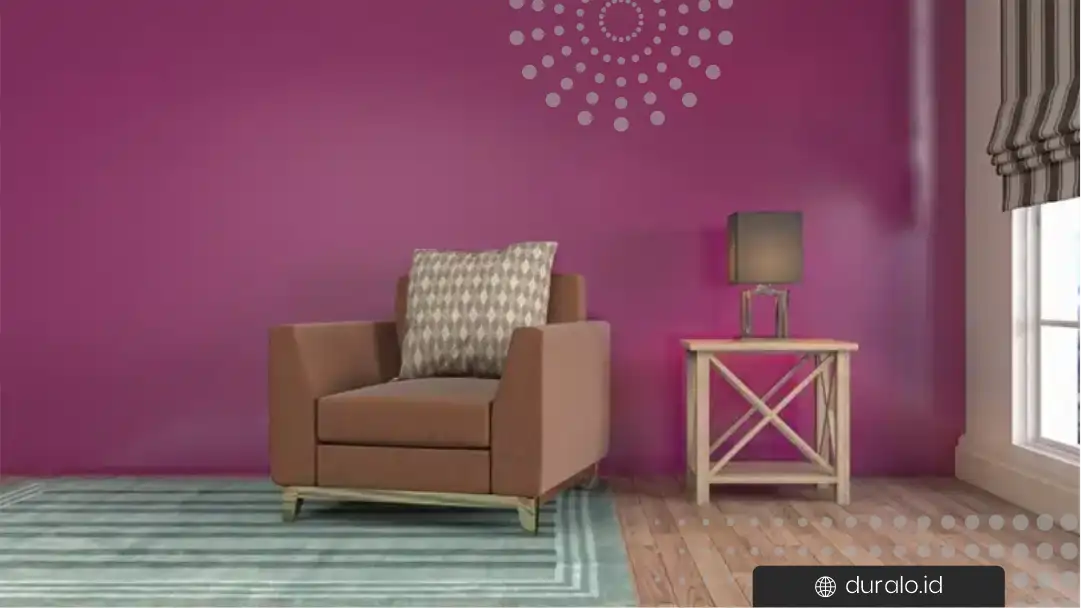 Kombinasi Warna Coklat Untuk Ruang Tamu Fuschia Dengan Coklat 