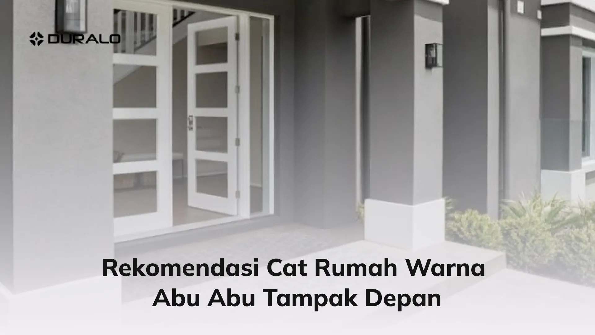 Rekomendasi Cat Rumah Warna Abu Abu Tampak Depan