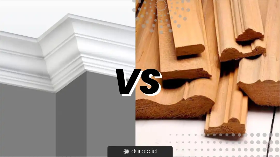 Perbandingan List Gypsum dan Kayu