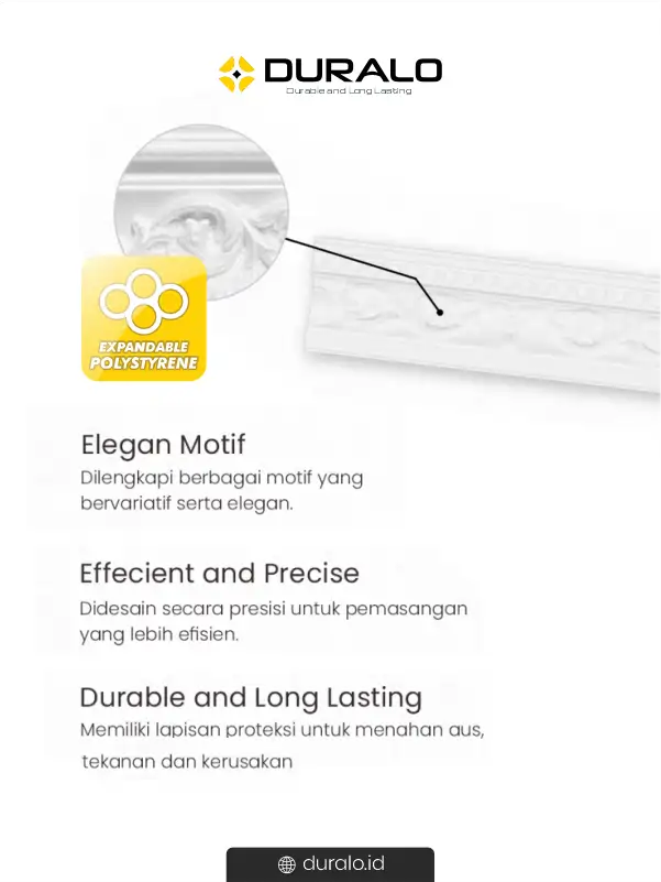 Lis Plafon Terbaik dari Wall Cornice Duralis