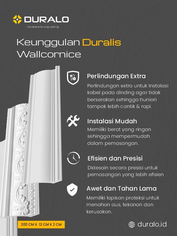 Lis Plafon Wall Cornice Duralis