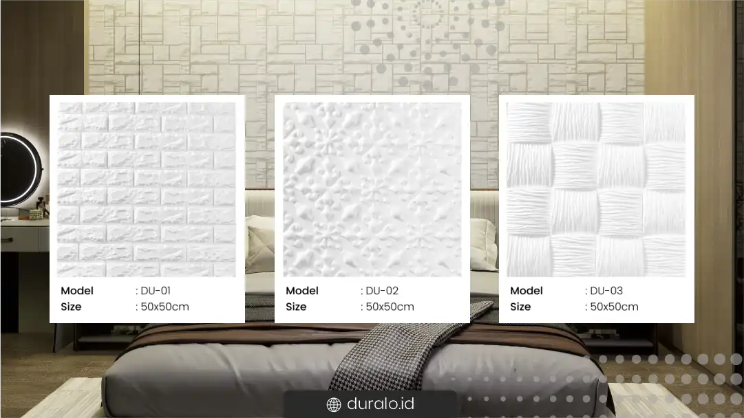 1. Motif Wall Panel untuk Kamar 01
